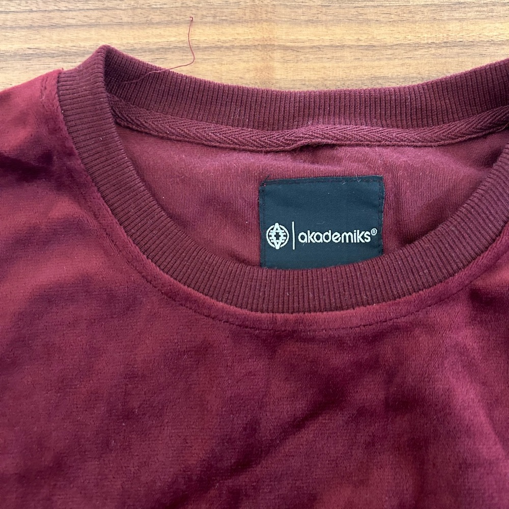 Men’s velour sweat shirt